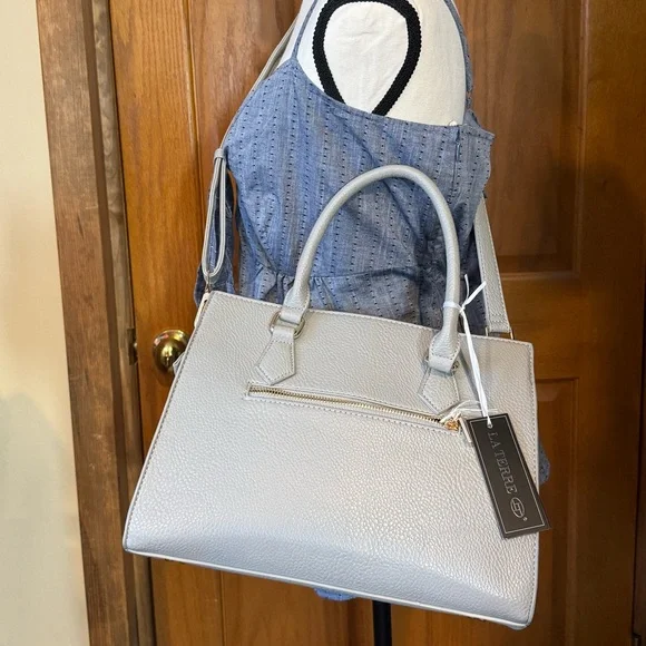 Cat Hand Painted Vegan LaTerre brand Convertible Shoulder Bag NWT